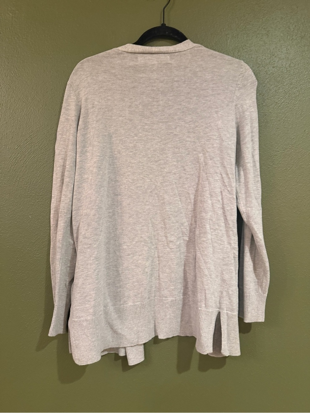 Amazon Essentials Light Gray Open-Front Women's Cardigan - Picture 3 of 3